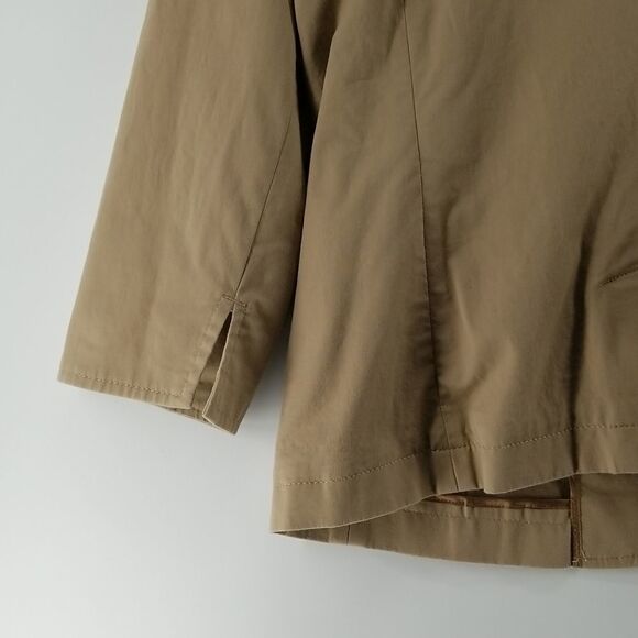 EDDIE BAUER Jacket Womens Size 14 Tan Brown Fall Spring Button Down Blazer - Picture 9 of 10